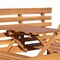 Deko Living Outdoor Acacia Wood Patio Bench/Lounge w/ Fold Down Center Table & Side Panels COP20209 - alternate 6